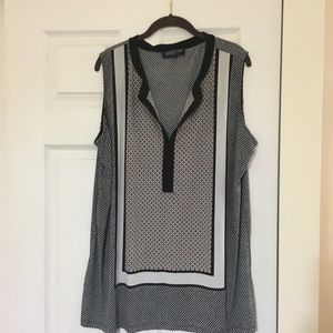 Black and white tank